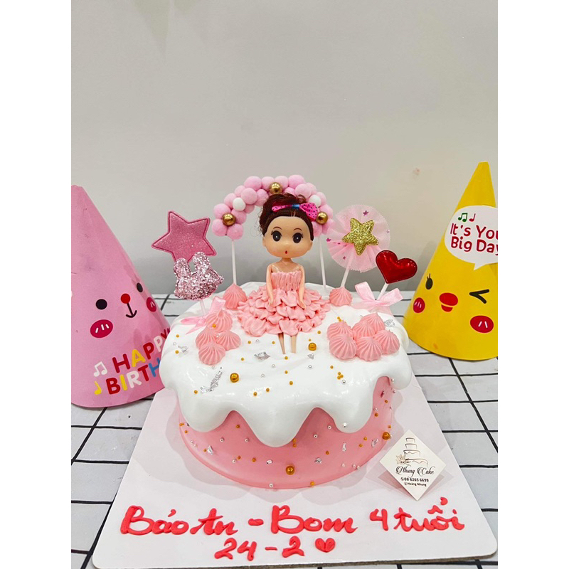 Bánh sinh nhật - Trang trí kem tan chảy, hoa quả tươi. Khách chủ động nhắn tin để ghi chữ nhé.