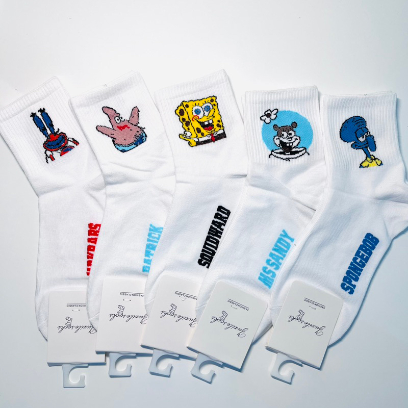 Tất vớ cotton hoạ tiết bọt biển dễ thương chất liệu cotton dày dặn thấm hút mồ hôi tốt BB2
