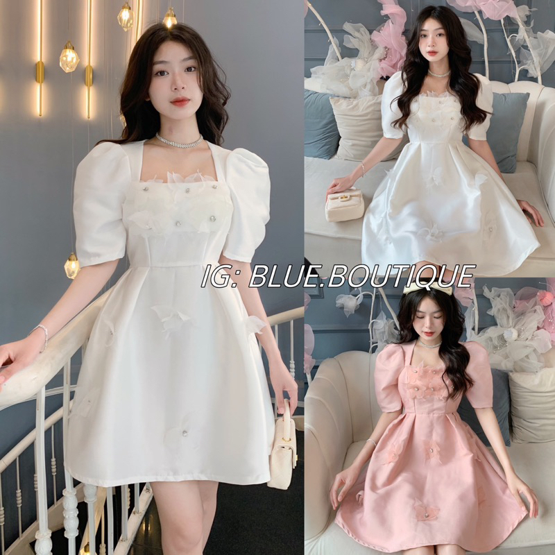 🫧ĐẦM - VÁY TIỂU THƯ TAFTA ĐÍNH ĐÁ *SWEATY DRESS*