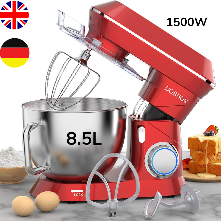 Máy nhào bột DOBBOR 8.5L 1500W SM-1553 - Bánh răng bằng kim loại nhào được 1 kg bột khô - COOKLEE