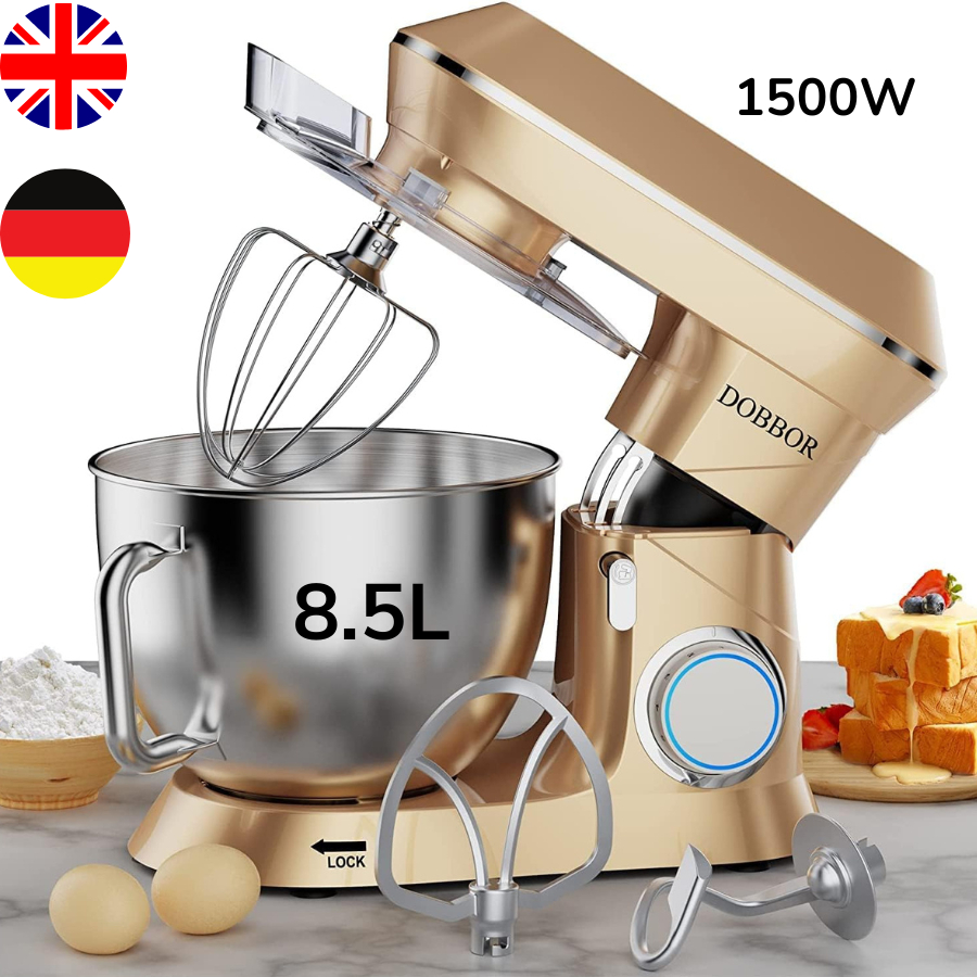 Máy nhào bột DOBBOR 8.5L 1500W SM-1553 - Bánh răng bằng kim loại nhào được 1 kg bột khô - COOKLEE