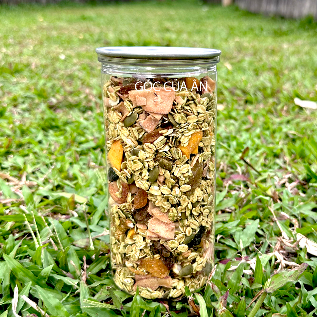 Ngũ Cốc Granola Ăn Kiêng Nhiều Hạt 70% yến mạch Hũ 500g