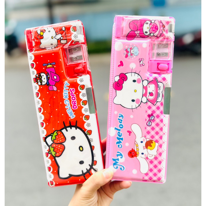 Hộp Bút Hít 2 Mặt Thú Yugui  Cute Cho Bé Đi Học