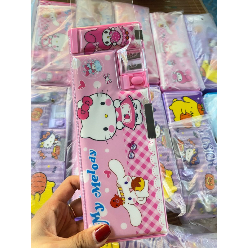 Hộp Bút Hít 2 Mặt Thú Yugui  Cute Cho Bé Đi Học