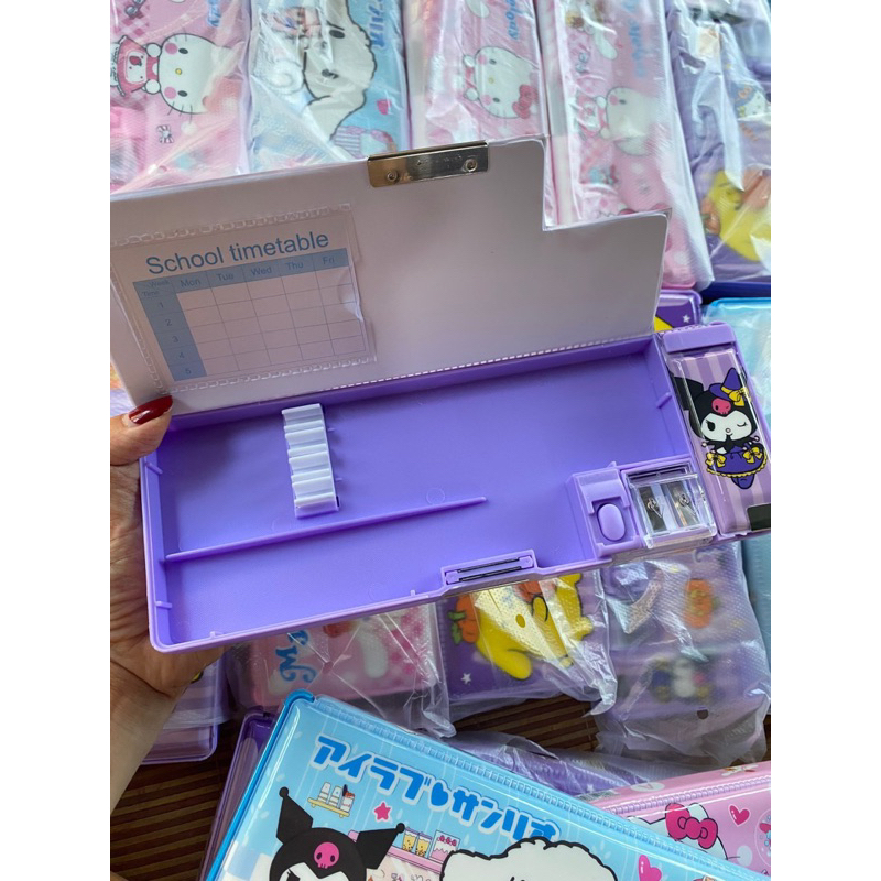 Hộp Bút Hít 2 Mặt Thú Yugui  Cute Cho Bé Đi Học