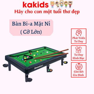 Bàn bi a mini mặt bàn bọc nỉ, bàn bida gồm 2 gậy 11 bi đánh số