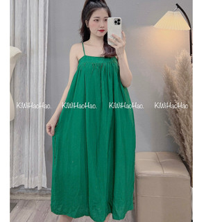 Váy bầu lanh chất mát