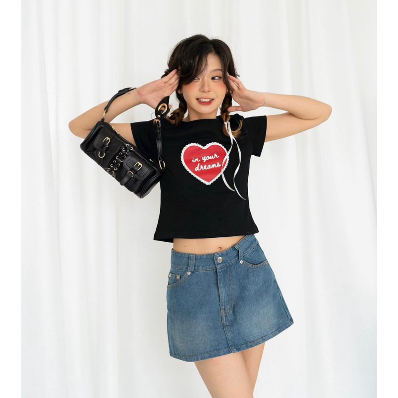 Pass Baby Tee Heart - NakedbyV