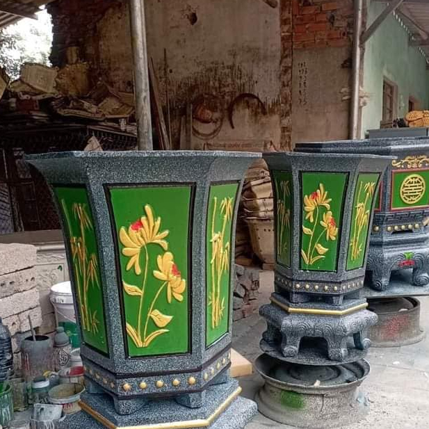Khuôn chậu cảnh lục giác ống cao 55 rộng 43