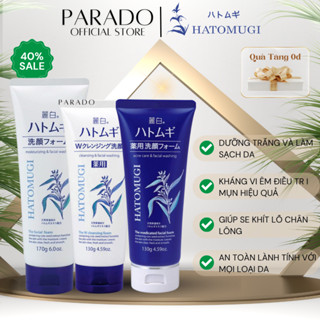 Sữa Rửa Mặt Ý Dĩ Hatomugi Naturie 130g,170g Giúp Dưỡng Ẩm, Trắng Da Nhật Bản