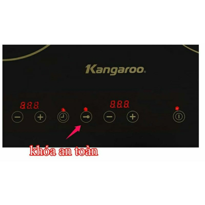 Bếp điện từ đôi kangaroo 1 bên từ 1 bên hồng ngoại kg499N hàng chính hãng bảo hành 12 tháng