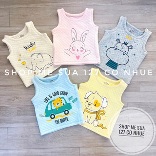 Bapbi áo gile mùa đông gile nỉ trần bông cho bé