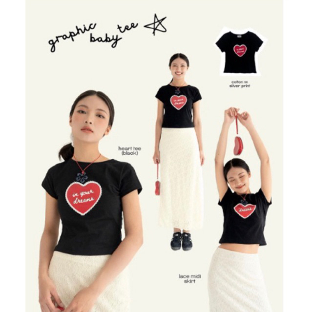 Pass Baby Tee Heart - NakedbyV