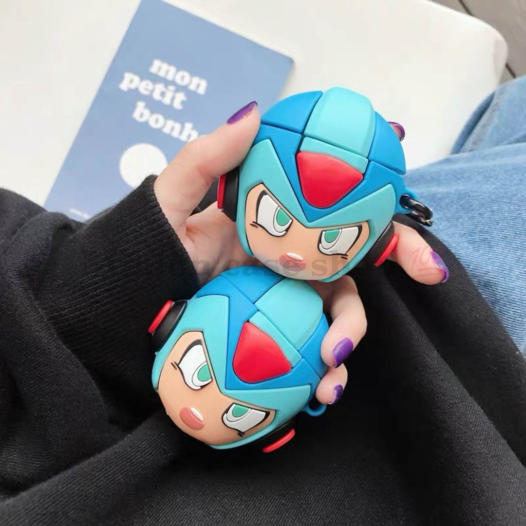 [Hàng loại 1] Ốp Airpods 1 và 2, tai nghe bluetooth i11,i12, i100, i9s... silicon 3D Rocman xanh cao