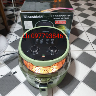 Nồi Chiên Không Dầu 8L Nineshield Loại Cơ KB-6001M, Nồi chiên Camel dung tích lớn 10L 15L KB8001M chính hãng