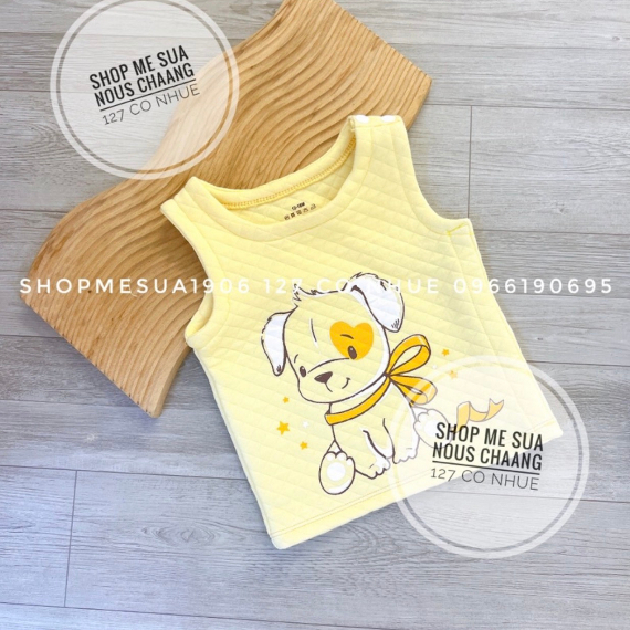 BAPBI Áo Gile Mùa Đông Gile Nỉ Trần Bông Cho Bé