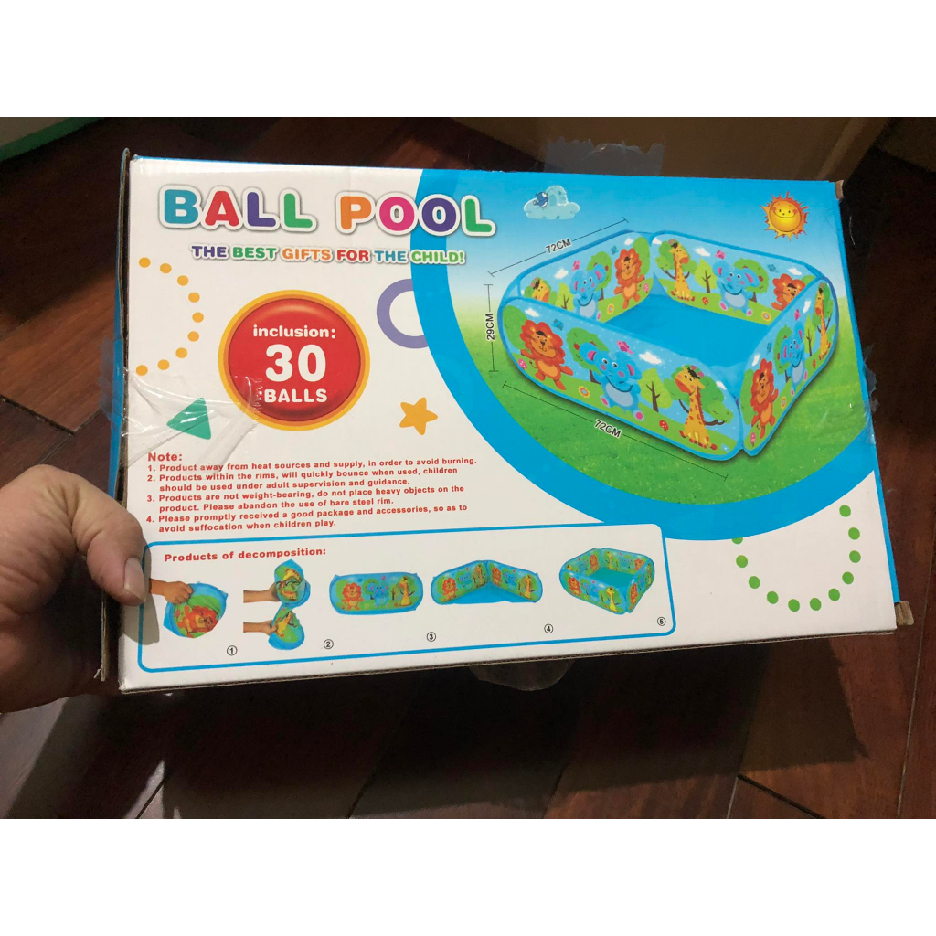 NHÀ BANH GẤP GỌN CHO BÉ THỎA SỨC VUI CHƠI KÈM 30 BÓNG  HÀNG CAO CẤP GIÁ SIÊU RẺ