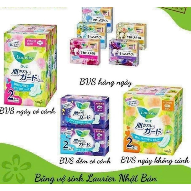 BĂNG VỆ SINH  LAURIER NỘI ĐỊA NHẬT BẢN