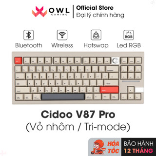 Bàn phím cơ Cidoo V87 Pro Tri-mode (Hàng chính hãng)