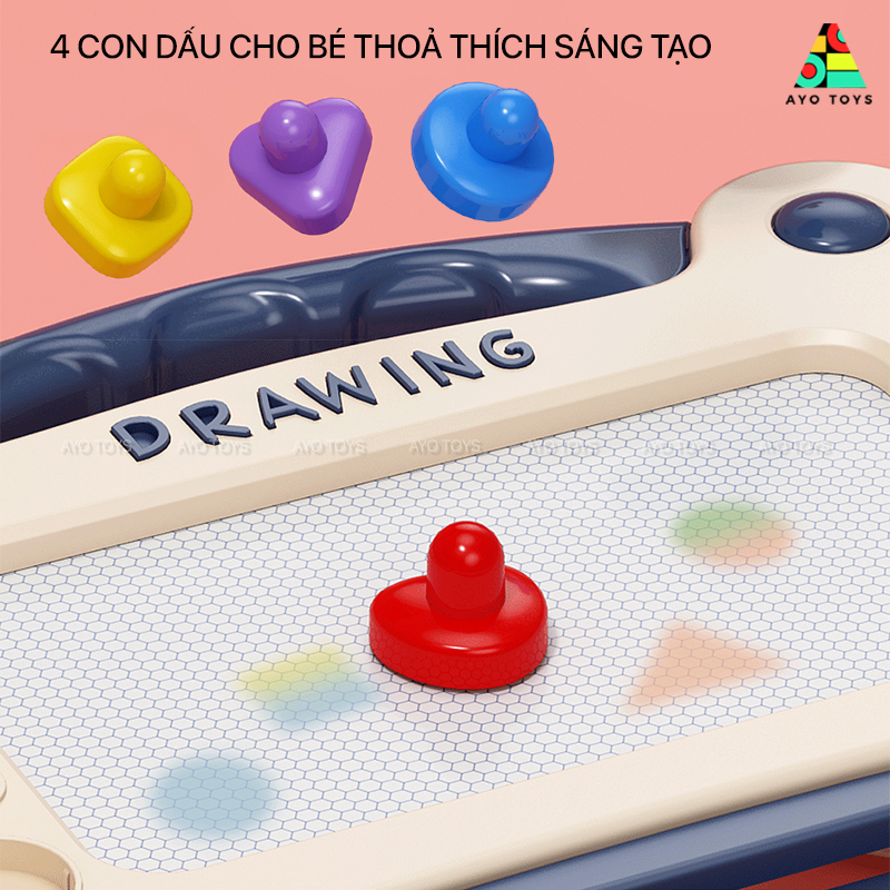 Bảng Vẽ Thông Minh Tự Xóa Có Chân Bàn Cho Bé - Bảng Từ Tính Tập Viết, Tập Vẽ Cho Bé