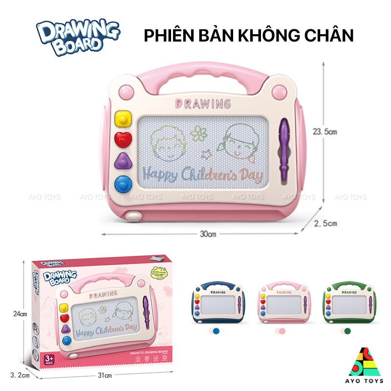 Bảng Vẽ Thông Minh Tự Xóa Có Chân Bàn Cho Bé - Bảng Từ Tính Tập Viết, Tập Vẽ Cho Bé