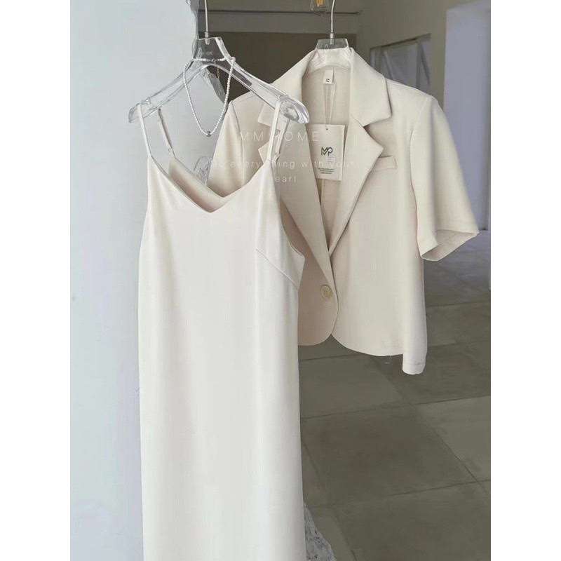 Set bộ váy kèm blazer cao cấp