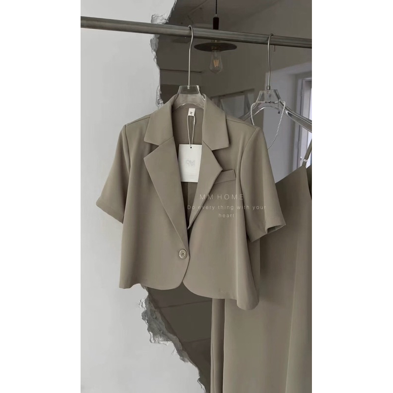 Set bộ váy kèm blazer cao cấp