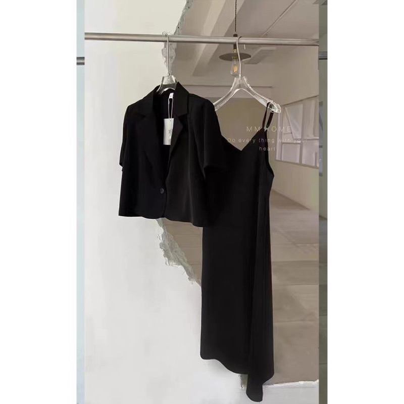 Set bộ váy kèm blazer cao cấp
