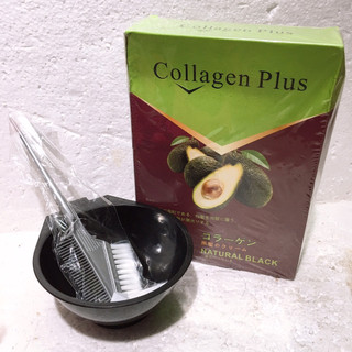 Nhuộm tóc đen Collagen Plus tinh chất Bơ 500mlx2