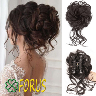 Búi ngoạm xoăn đuôi lơi B06L 💖FREESHIP💖 búi ngoạm tóc giả, búi tóc giả nữ, tóc giả búi kẹp Sỉ 35k