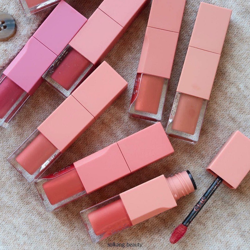 Son Kem Lì Clio Chiffon Blur Tint -màu 08 Deep Milk Tea