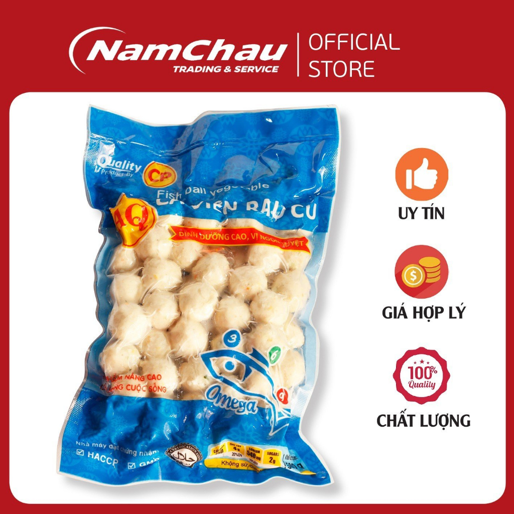 Cá viên chiên vị rau củ hải sản AQ hãng C.P làm viên chiên, xiên que, thả lẩu, ăn vặt ngon rẻ/ Ship hỏa tốc HN