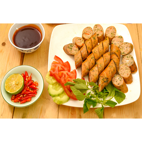 Dồi sụn non thượng hạng CP làm từ thịt tươi, gói 500g - nướng, chiên, rán ăn vặt, nhậu thơm ngon, tiện lợi