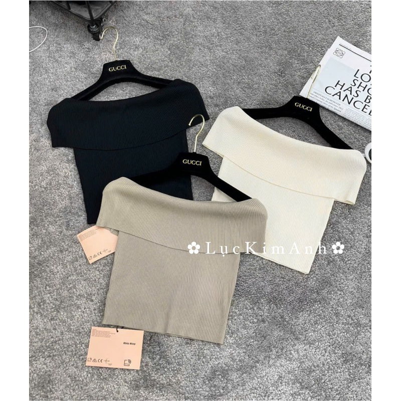 Áo trễ vai len  🛒