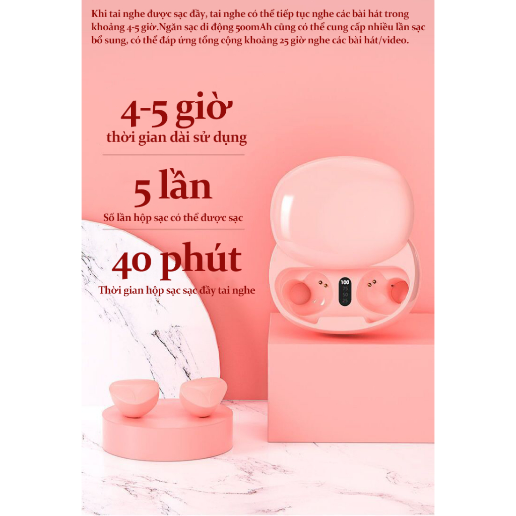 TWs hiện đại S180 Macaron Wireless Bluetooth Tai nghe Hifi Sport Sport tai nghe bluetooth