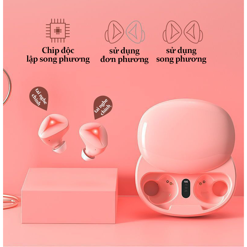 TWs hiện đại S180 Macaron Wireless Bluetooth Tai nghe Hifi Sport Sport tai nghe bluetooth