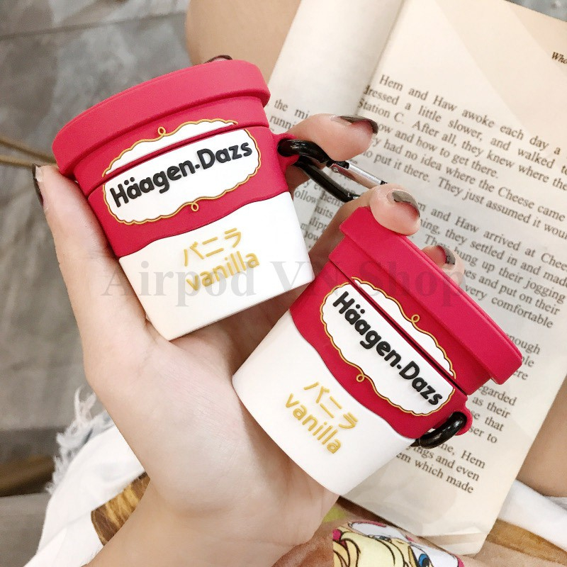 [Hàng loại 1] Ốp Airpods 1 và 2, tai nghe bluetooth i11,i12, i100, i200, i9s... hủ kem Đức Haagen