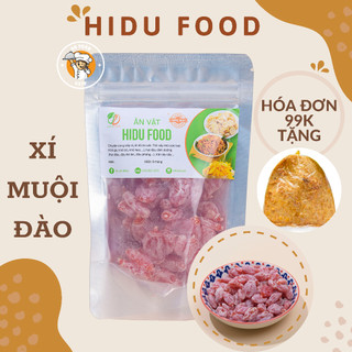 Ô mai xí muội đào hồng không hạt thái lan chua ngọt đồ ăn vặt HiDu Food gói 100gr