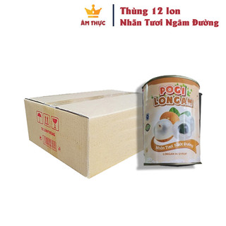 Thùng 12 lon nhãn tươi ngâm đường vifoco