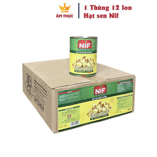 Thùng 12 lon sen Nif ngâm đường, nước trong
