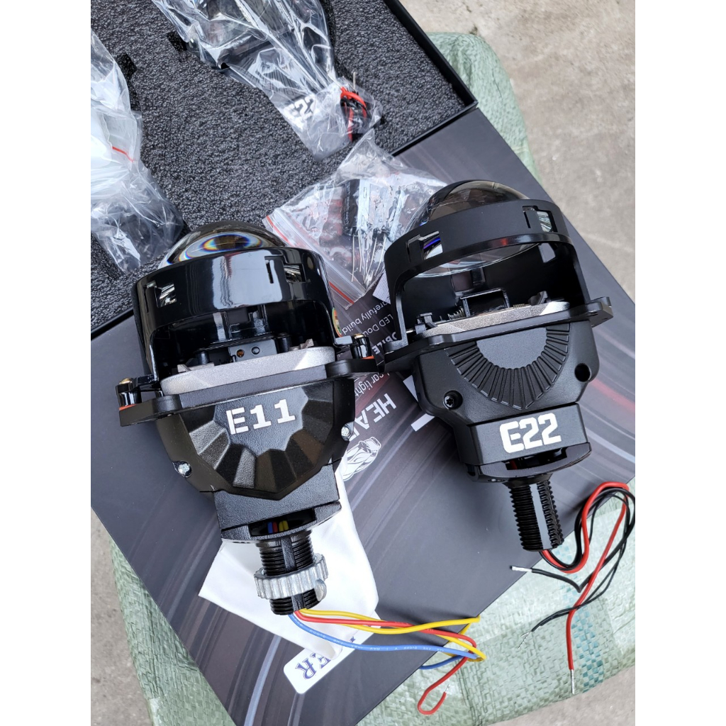 Đèn Bi LED 3.0inch E22 Laser 70w  Lắp Pha Xe Máy, Ô Tô Bảo Hành 2 Năm