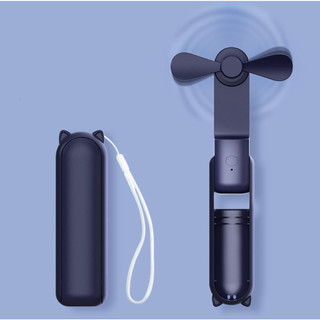 Quạt mini cầm tay 3 chế độ gió gấp gọn làm mát pin 4800mAh có thể làm sạc dự phòng cho điện thoại