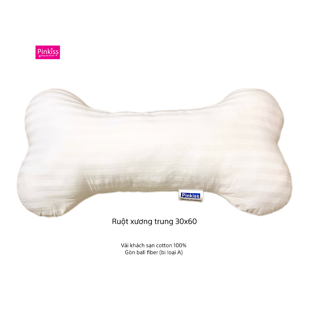 Gối ôm PINKISS xương Pooh loại trung kích thước 30x60cm