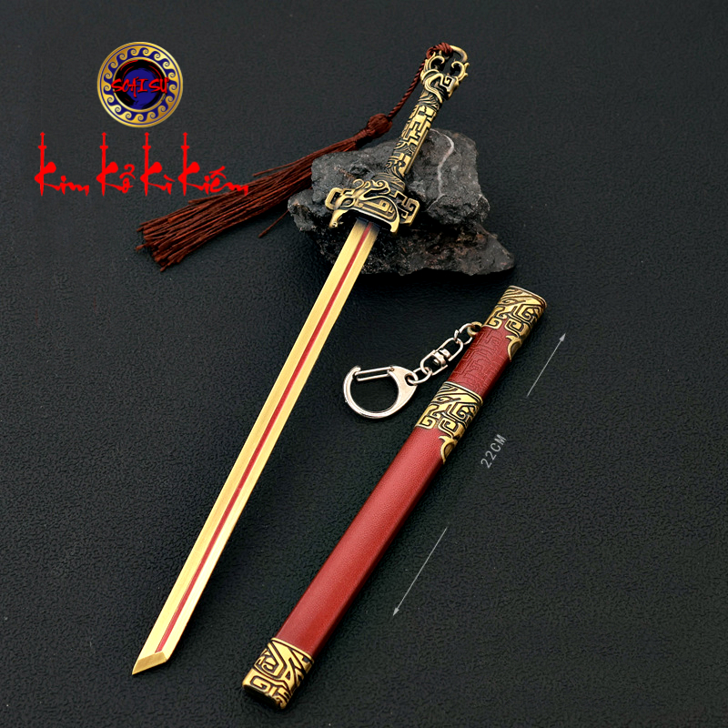 Mô hình Trương Liêu Điêu Hổ Kiếm 22CM - Ngọa Long - Vương Triều Sụp Đổ