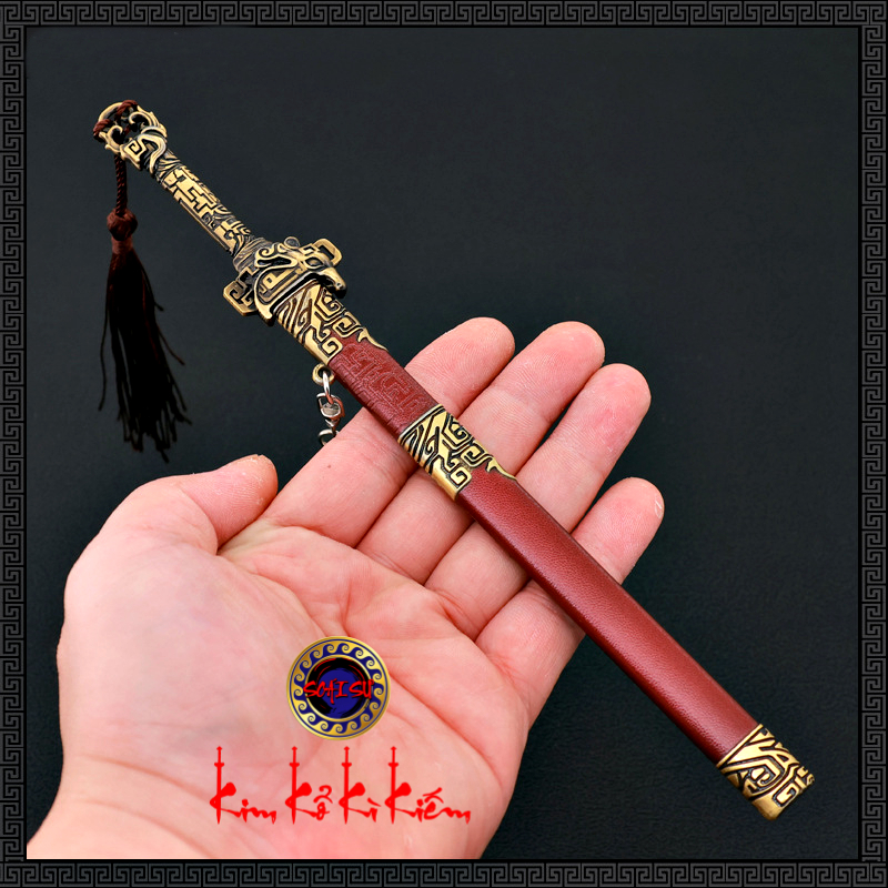 Mô hình Trương Liêu Điêu Hổ Kiếm 22CM - Ngọa Long - Vương Triều Sụp Đổ