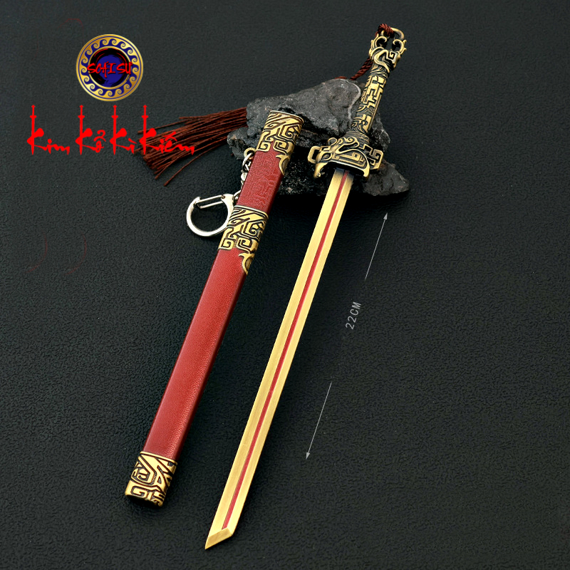 Mô hình Trương Liêu Điêu Hổ Kiếm 22CM - Ngọa Long - Vương Triều Sụp Đổ