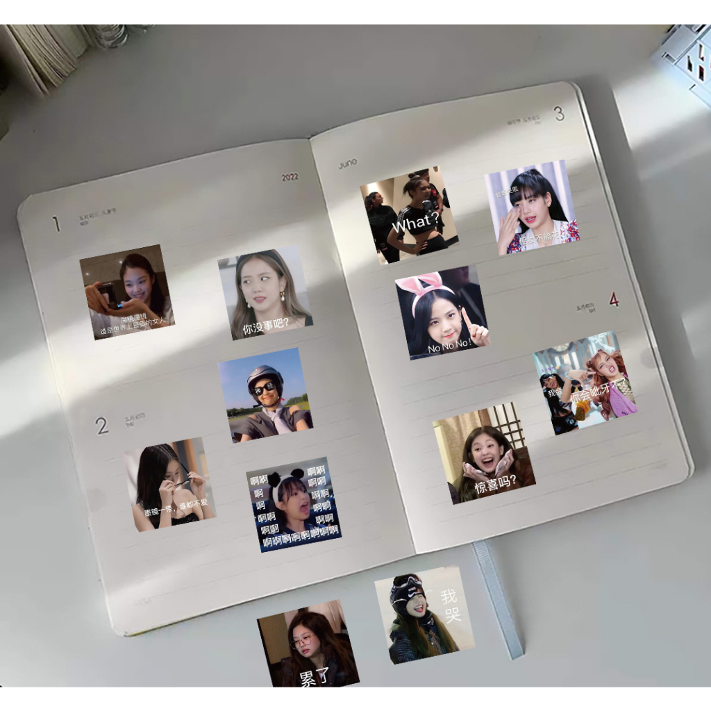 Set 50 Stickers Blackpink Miếng Dán Trang Trí Hình Thành Viên Nhóm Nhạc Hàn Quốc Aisobook - STICKERBP