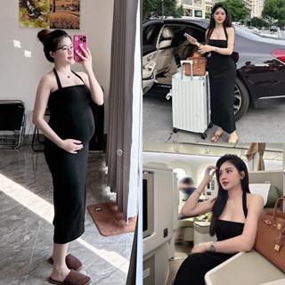 (FreeShip) Váy Đen Body Thiết Kế Dây Áo Cách Điệu, Chất Body Zip Siêu Đanh ( Ảnh Thật Ở Cuối) (FreeShip)