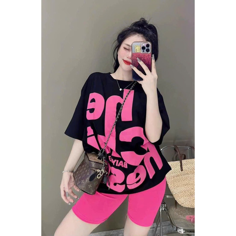 🌟 Set Ngố đùi in Chữ Hàng Đẹp 60-90kg ‼️ Bigsize Rin Heo