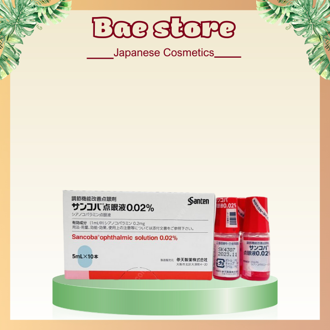 Nhỏ mắt cận thị Sancoba Nhật Bản 5ml hộp lọ